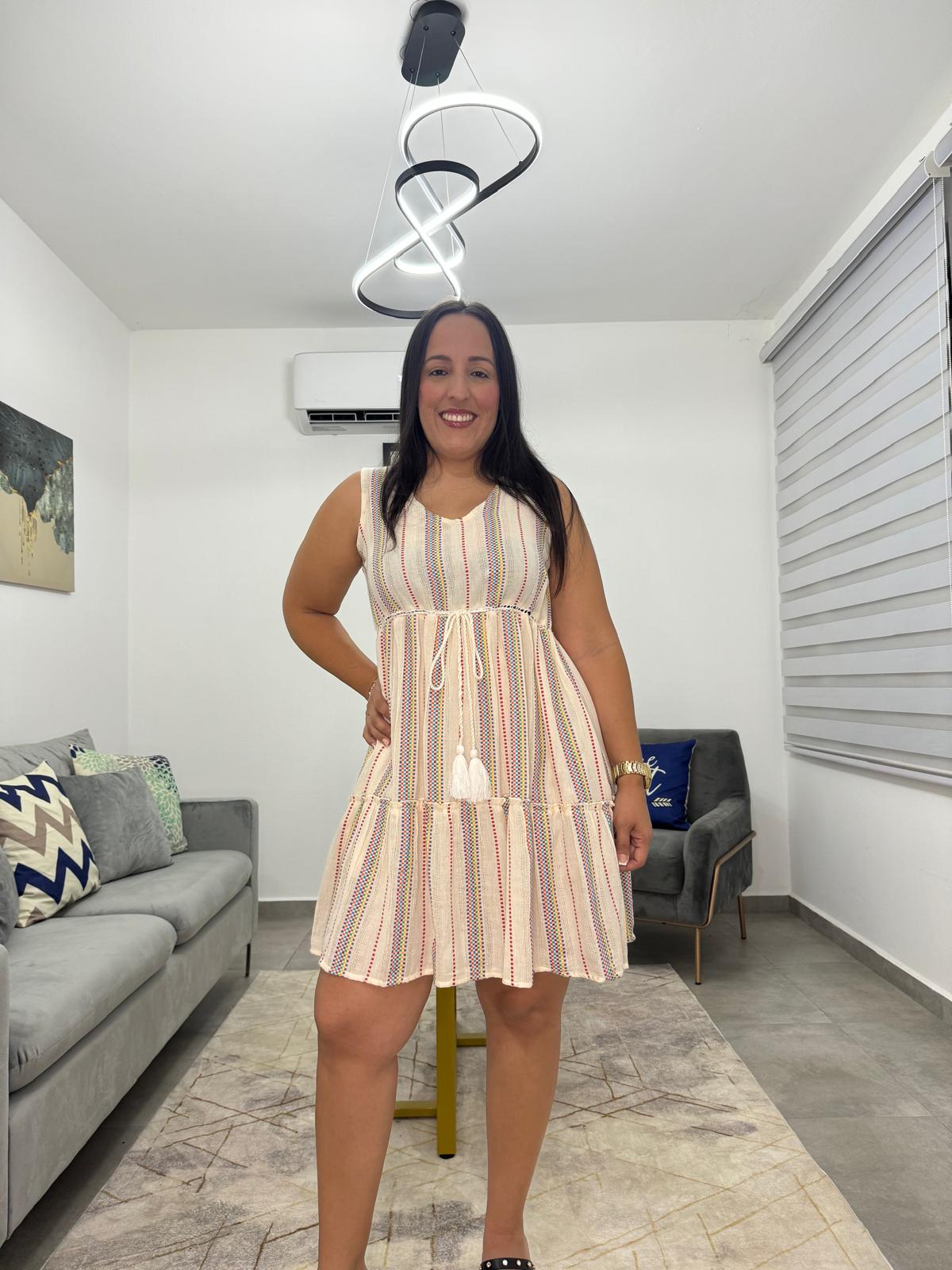 Off white short dress